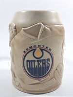 Edmonton Oiler NHL Ice Hockey Team Heavy Embossed 3D Stoneware Beer Stein Mug