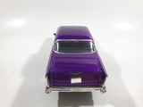 MotorMax No. 68030 / 1 1957 Chevrolet Belair Purple with Orange Flames 1/24 Scale Die Cast Toy Classic Car Vehicle with Opening Hood, Trunk, and Doors