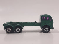 Vintage 1981 Lesney Matchbox Superfast No. 42 Mercedes Container Truck Metallic Green MAYFLOWER Die Cast and Plastic Toy Car Vehicle