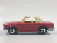 Vintage 1981 Lesney Matchbox Superfast No. 6 Mercedes 350SL Convertible Red Die Cast Toy Car Vehicle