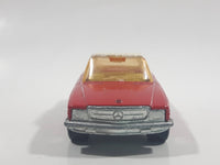 Vintage 1981 Lesney Matchbox Superfast No. 6 Mercedes 350SL Convertible Red Die Cast Toy Car Vehicle