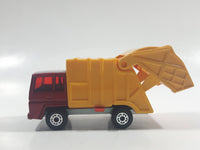 Vintage 1979 Lesney Matchbox Superfast Colectomatic Refuse Truck No. 36 Red Yellow Garbage Pickup Die Cast Toy Car Vehicle with Sliding Compactor