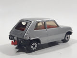 Vintage 1981 Lesney Matchbox Superfast No. 21 Renault 5TL Silver Grey Die Cast Toy Car Vehicle with Opening Rear Hatch