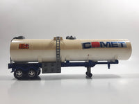 Vintage 1983 Lesney Matchbox Super Kings K-103 Petrol Fuel Oil Tanker Trailer Comet Cream White Die Cast Toy Car Vehicle