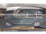 2002 Maisto Special Edition Porsche Cayenne Turbo Dark Green 1/18 Scale Die Cast Toy Car Vehicle with Opening Doors, Hood, and Hatch New in Box