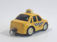 Unknown Brand Stubby Taxi Cab Pullback Motorized Friction Die Cast Toy Car Vehicle Key Chain