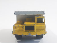 Majorette No. 274 Benne Carriere Quarry Super Dump Truck 1/100 Scale Yellow Grey Die Cast Toy Car Vehicle