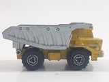 Majorette No. 274 Benne Carriere Quarry Super Dump Truck 1/100 Scale Yellow Grey Die Cast Toy Car Vehicle