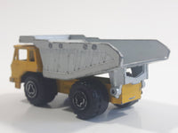 Majorette No. 274 Benne Carriere Quarry Super Dump Truck 1/100 Scale Yellow Grey Die Cast Toy Car Vehicle