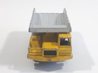 Majorette No. 274 Benne Carriere Quarry Super Dump Truck 1/100 Scale Yellow Grey Die Cast Toy Car Vehicle