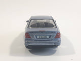 RealToy MB Mercedes Benz E-55 AMG Blue Grey 1/61 Scale Die Cast Toy Car Vehicle