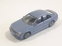 RealToy MB Mercedes Benz E-55 AMG Blue Grey 1/61 Scale Die Cast Toy Car Vehicle
