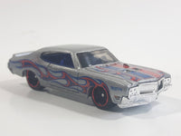 2014 Hot Wheels HW Workshop - Heat Fleet '70 Buick GSX Metalflake Silver Die Cast Toy Car Vehicle