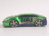 HTF 2011 Maisto Marvel Comics Fast Money "Loki" Character Bright Green Die Cast Toy Car Vehicle