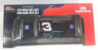 1995 Racing Champions Premier Edition NASCAR Super Truck Series by Craftsman #3 Mike Skinner GM Goodwrench Service Black 1/24 Scale Die Cast Coin Bank with Key New in Box