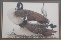Ducks Unlimited Artist Art Lamay "True Companions" 11" x 13" Framed Wildlife Art Print