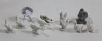 Vintage Plastic Farm Chickens, Hens, Geese, Ducks Bird Toys Made in Hong Kong and China Lot of 11