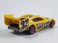 2017 Hot Wheels Track Stars Time Tracker Yellow Die Cast Toy Car Vehicle