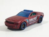 2018 Hot Wheels Fast Responders Ford Mustang GT Concept Dark Red Die Cast Toy Car Vehicle