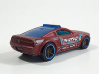 2018 Hot Wheels Fast Responders Ford Mustang GT Concept Dark Red Die Cast Toy Car Vehicle