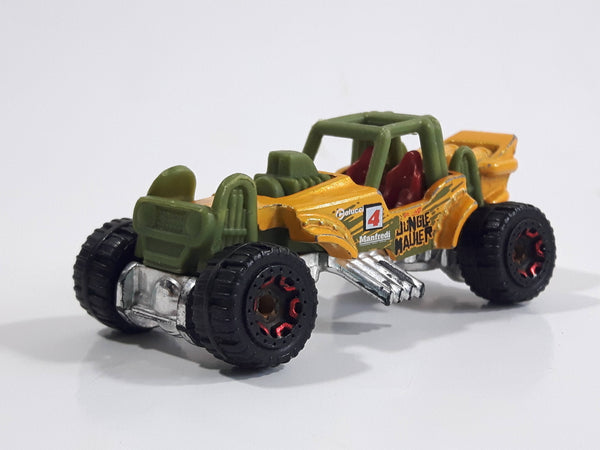 2018 Hot Wheels Jungle Rally Mountain Mauler Yellow Die Cast Toy Car Vehicle