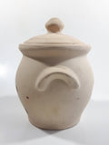 Terracotta Cream Colored Incense Burner Holder Pot Jar with Lid Made in Taiwan