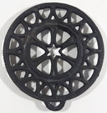 Vintage Ornate Circular Cast Iron Hot Plate Holder