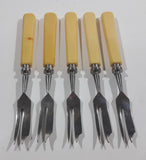 Vintage Seki HKK Bakelite Handle Non-Stain Steel Appetizer Forks Set of 5