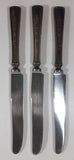 Vintage Saiki Kobe Stainless Steel 10" Butter Knife Set of 3