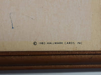 Vintage 1983 Hallmark Cards "Love ME... love my CAT!" Hanging Wood Plaque