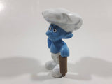 2011 Peyo "Baker Smurf with Rolling Pin PVC Toy Figure McDonald's Happy Meal