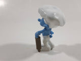 2011 Peyo "Baker Smurf with Rolling Pin PVC Toy Figure McDonald's Happy Meal