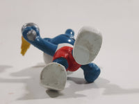 Vintage 1979 Peyo Smurf Character Olympic Athlete Running with Torch PVC Toy Figure