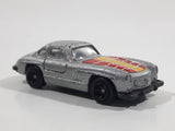 Welly 1955 Mercedes Benz 300SL Gull Wing Doors Silver Die Cast Toy Car Vehicle