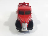 Unknown Brand Emergency Services Fire Truck Die Cast Toy Car Vehicle with Opening Doors - Missing Tires and other parts
