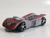 2008 Hot Wheels Motoblade Dark Red Plastic Toy Car Vehicle McDonald's Happy Meal with Crash Sound Still Working