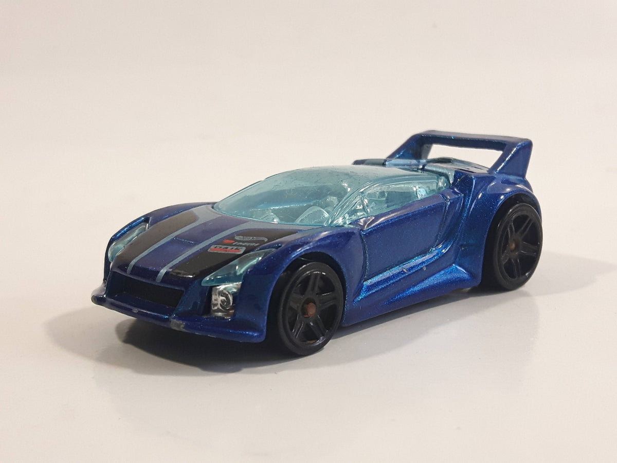 2013 Hot Wheels HW City - Night Burnerz Quick N' Sik Metalflake Blue D ...