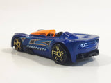 2015 Hot Wheels Monoposto Blue Die Cast Toy Car Vehicle