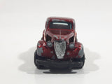 Vintage 1978 Universal Products '36 Ford Coupe 3 Window #7 Dark Red Die Cast Toy Car Vehicle - Hong Kong