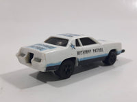 Vintage 1980 Kidco Burnin' Key Cars Police Highway Patrol #62 White Plastic Body Toy Car Vehicle - No Key - 1/64 - Hong Kong