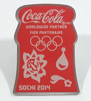 2014 Sochi Russia Winter Olympic Games Coca Cola Bottle Top Portion Lapel Pin