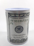 $100 Bill Note United States of America Cash Money Themed 6 1/2" Tall Tin Metal Coin Bank