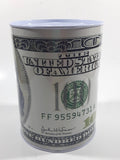 $100 Bill Note United States of America Cash Money Themed 6 1/2" Tall Tin Metal Coin Bank