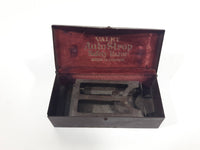 Antique 1920s VALET Auto Strop Safety Razor Gold Plated in Metal Case Made in Canada