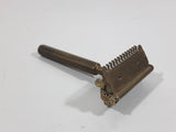 Antique 1920s VALET Auto Strop Safety Razor Gold Plated in Metal Case Made in Canada
