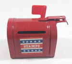 Miniature Metal Mail Box Shaped Stamps Holder Container