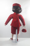 Vintage Jackie O 18" Tall Porcelain Doll with Stand