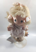 Vintage 1986 Applause Precious Moments 12" Tall Birthday Cake Doll with Tags and Stand