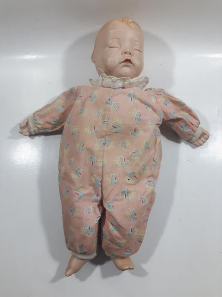 Vintage Yolanda Bello Sleeping Porcelain Bean Bag Doll 12" Tall