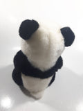 Stuffed Animal House Black and White Panda Bear 11" Tall Toy Stuffed Animal with Velcro Paws